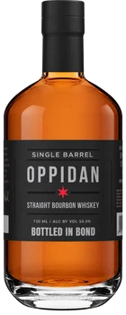 Bottle of Oppidan Single Barrel Bottled-in-Bond Bourbon