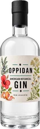 Bottle of Oppidan American Botanical Gin